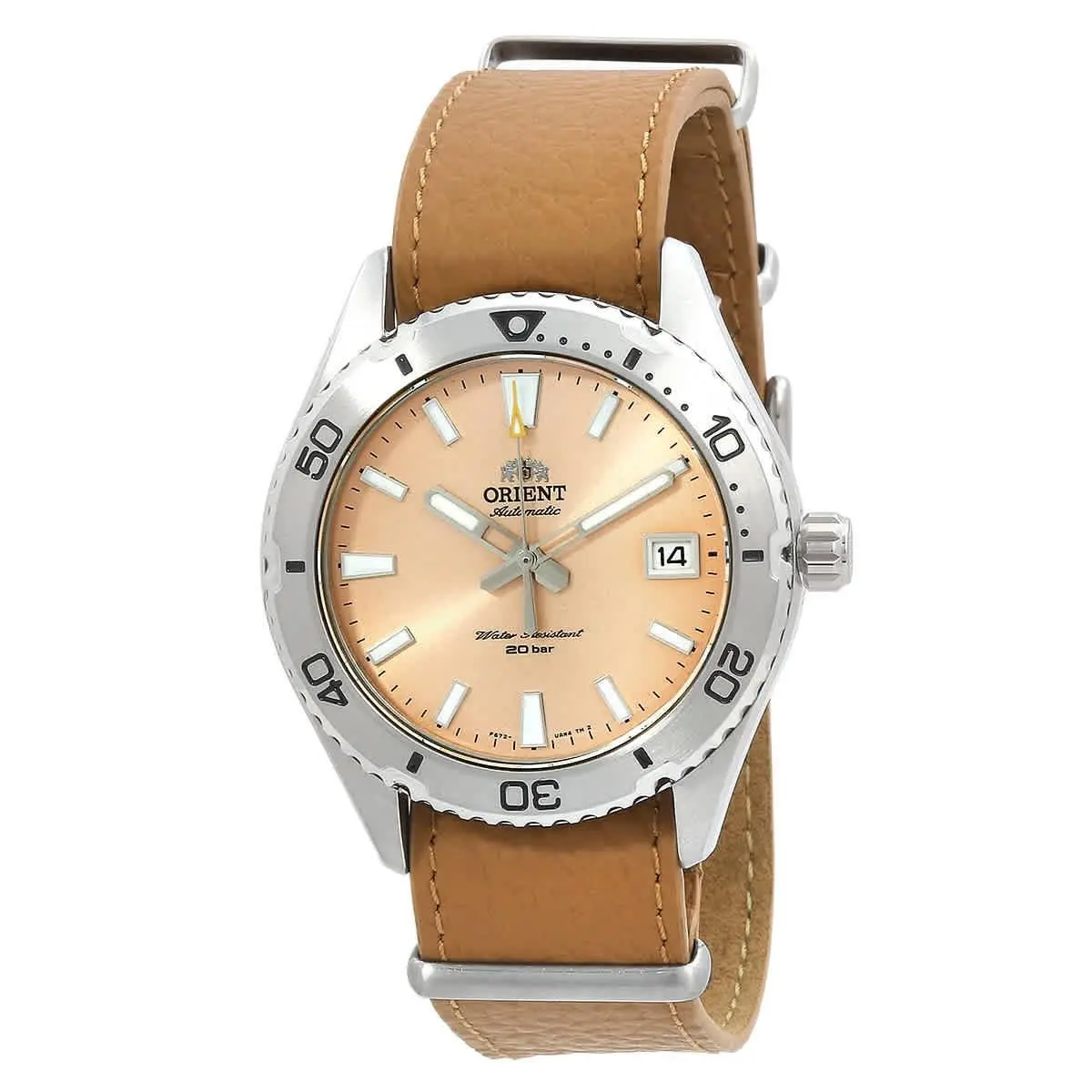 Sports Automatic Apricot Dial Men`s Watch RA-AC0Q05P10B by Orient