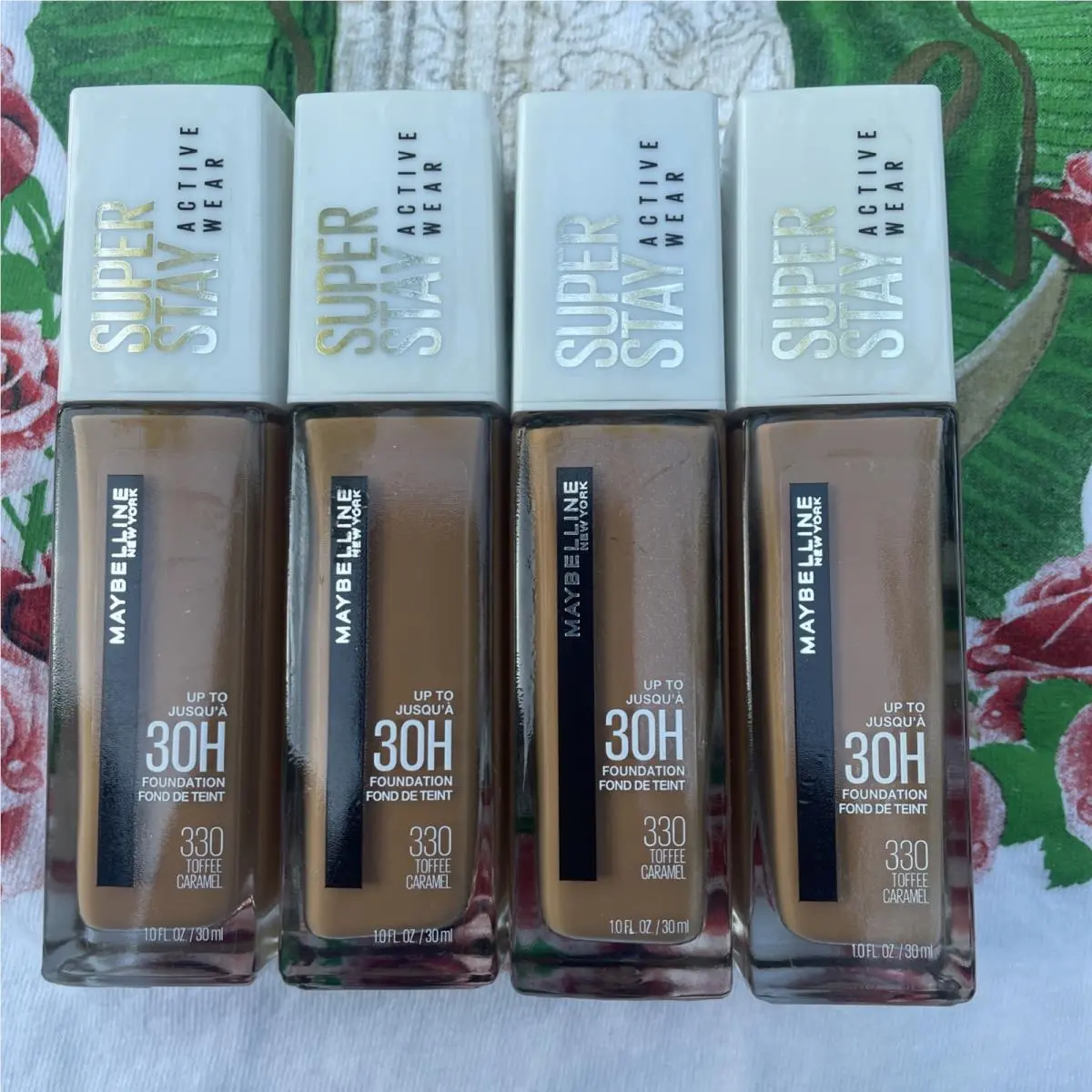 4 Maybelline Superstay Full Coverage 30H Foundation 330 Toffee Caramel Htf New C