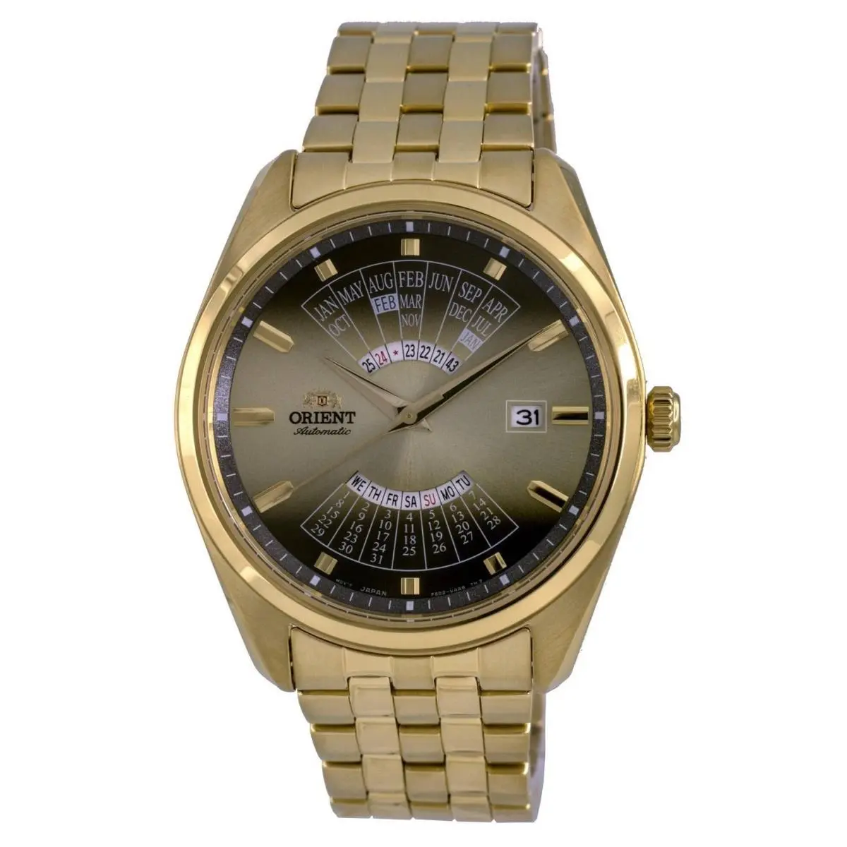 Contemporary Gold Tone Dial Automatic RA-BA0001G10B Men`s Watch by Orient