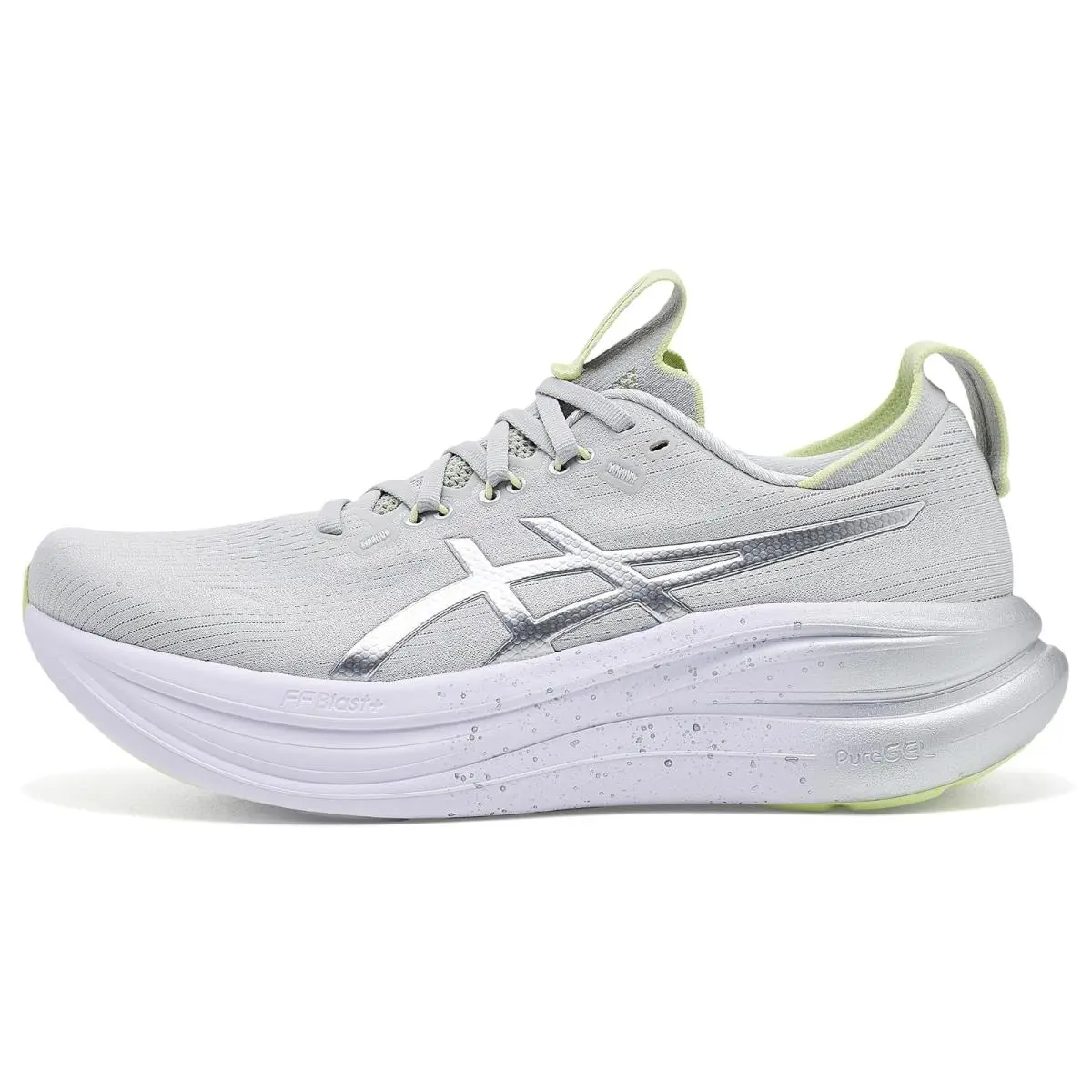 Asics shoes - Platinum/Glow Green 9