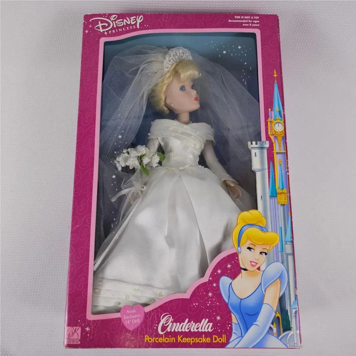 14 Cinderella Porcelain Keepsake Doll Avon Exclusive Disney Princess 2002 Bride