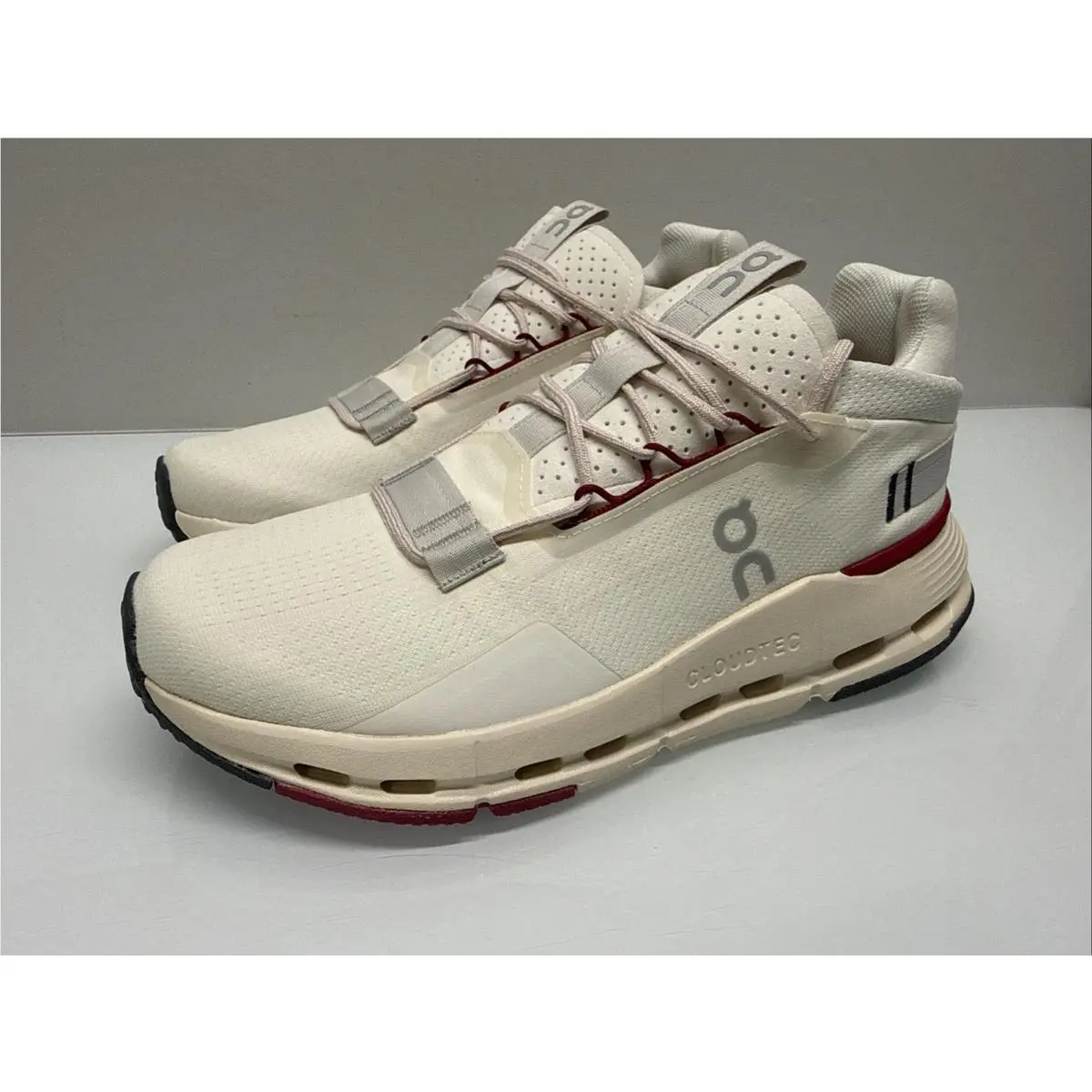 On Running Cloudnova 2 Ivory/grenadine 3WE30224038 Women`s 9.5