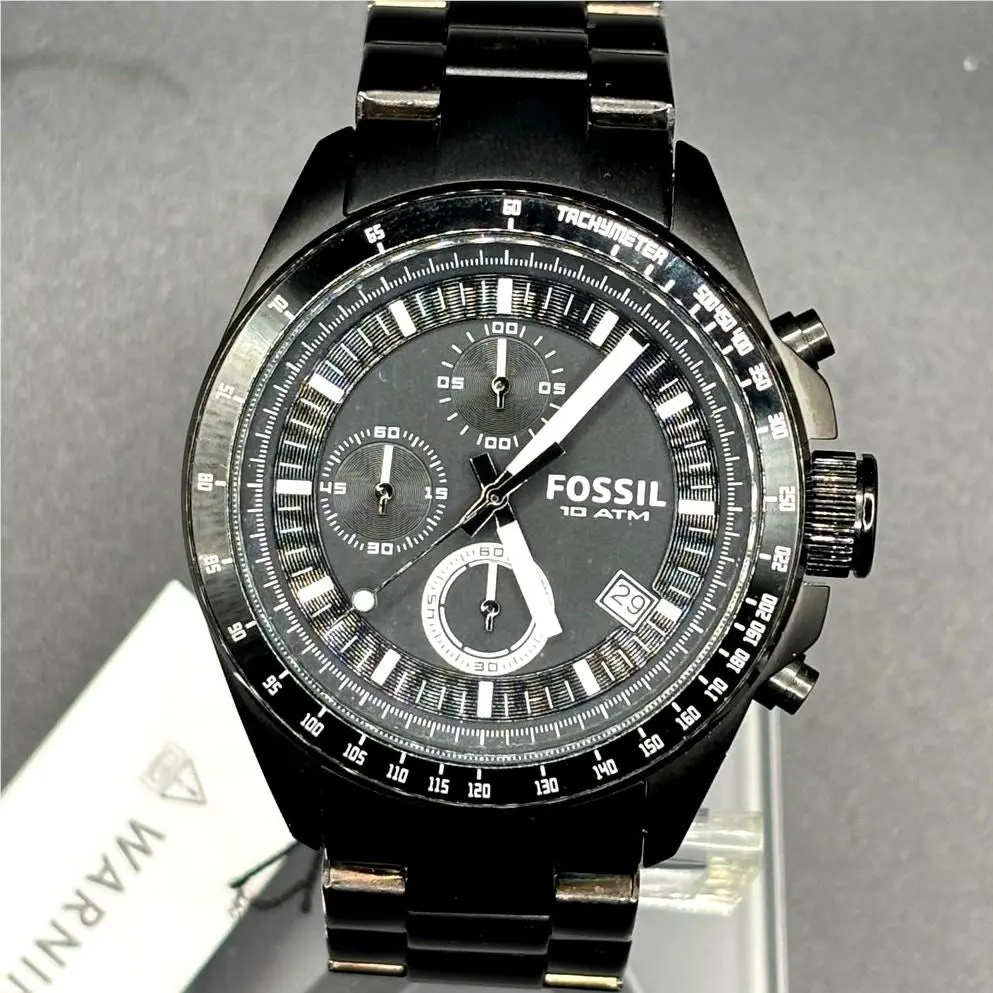 Fossil Decker CH2601 Black IP Stainless Steel Chronograph Men’s Watch