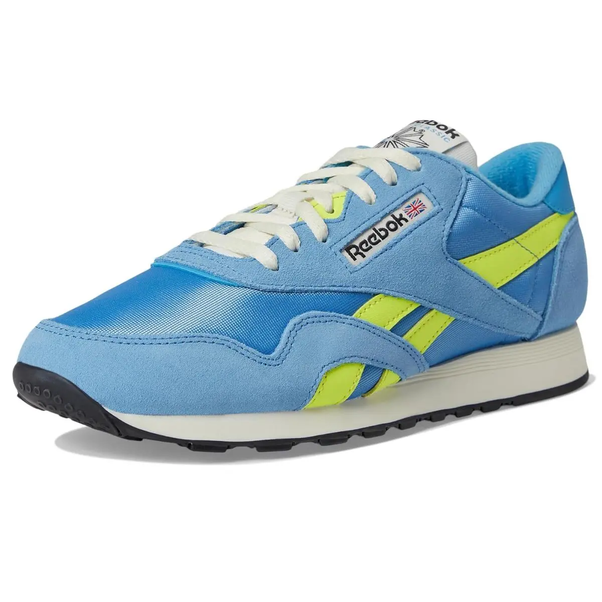 Reebok shoes - Essential Blue/Solar Acid Yellow/Chalk 5
