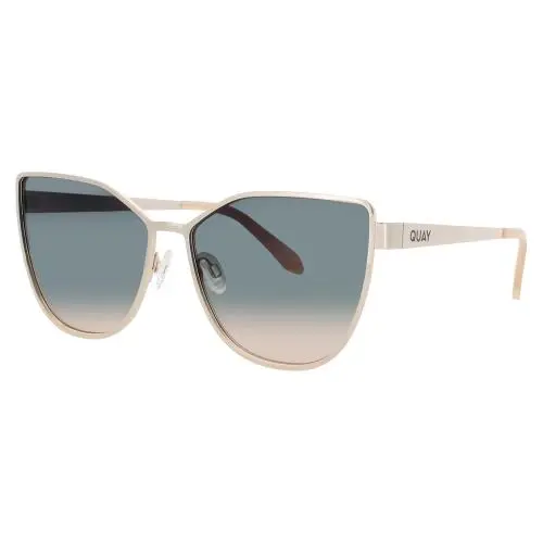Quay IN PURSUIT-77713 Sunglasses Sun Glasses Gld/plmtpe Gold 64mm by QUAY