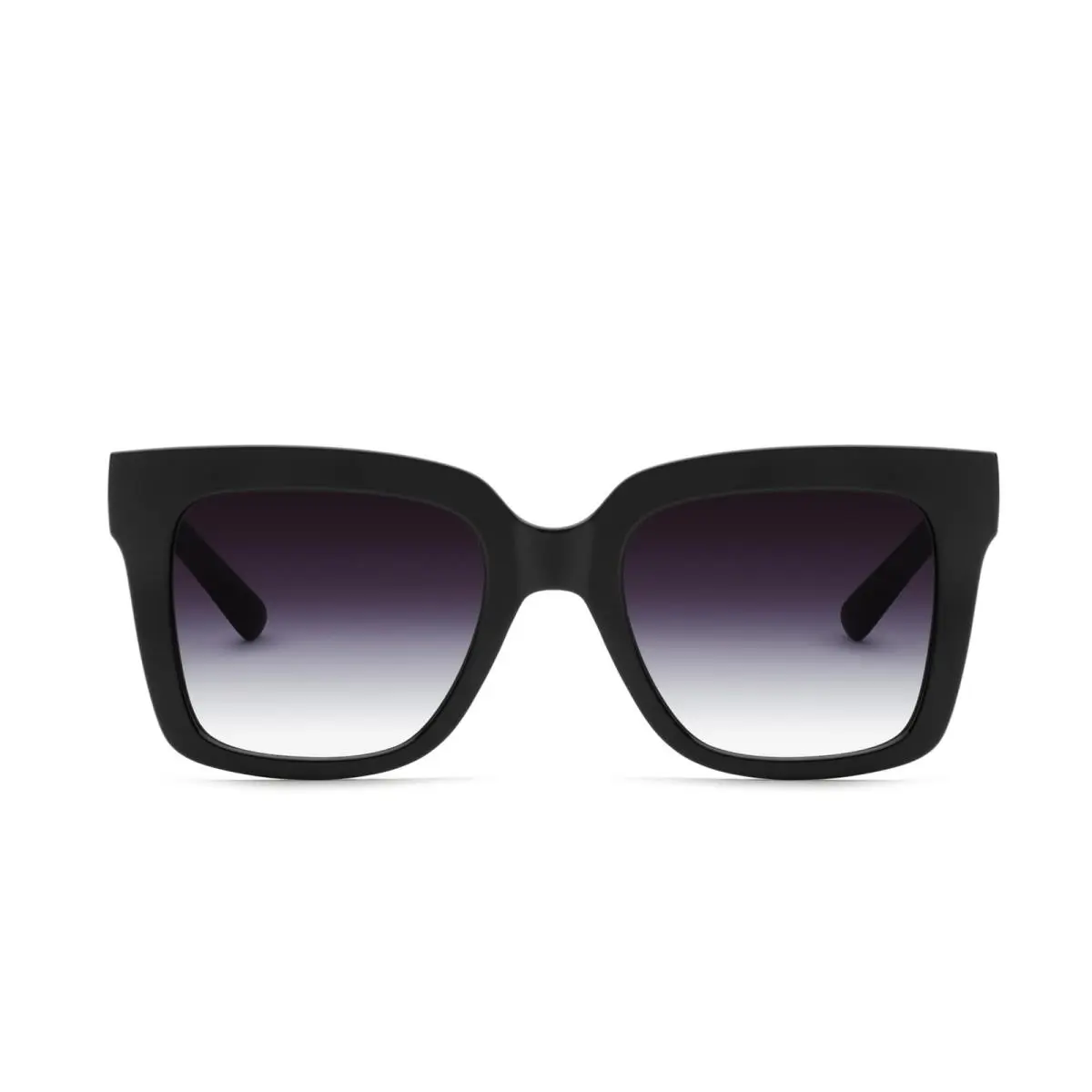 Quay - Women`s Sunglasses Polarized Square Lenses with UV Large Black Fade