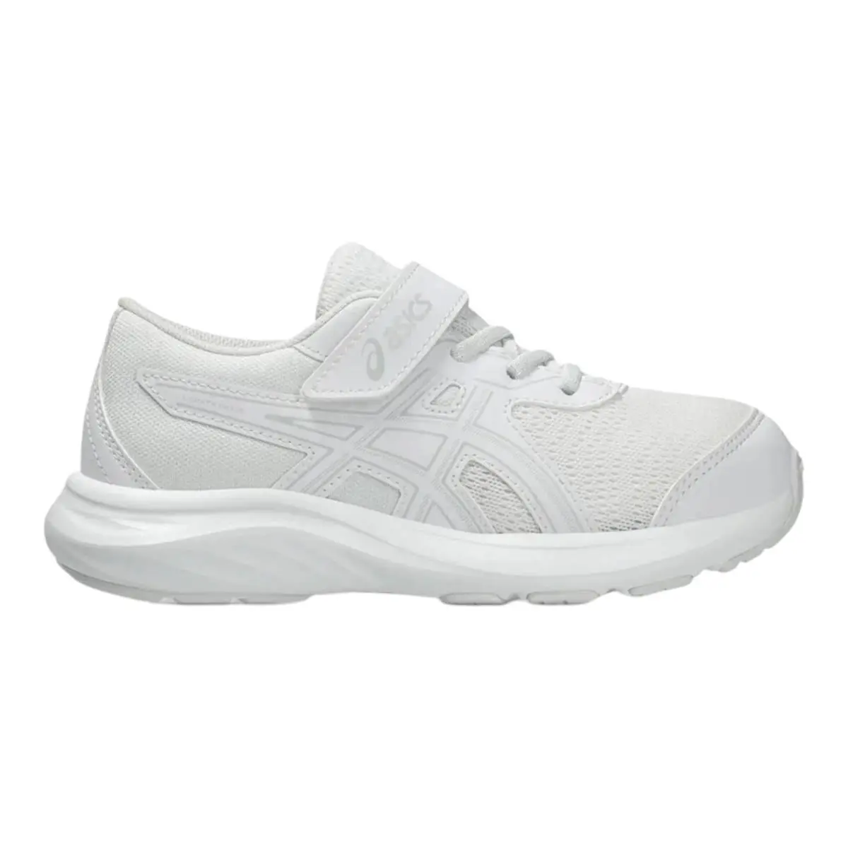 Asics Contend 9 Sneaker in White/glacier Grey Little Kids` PS