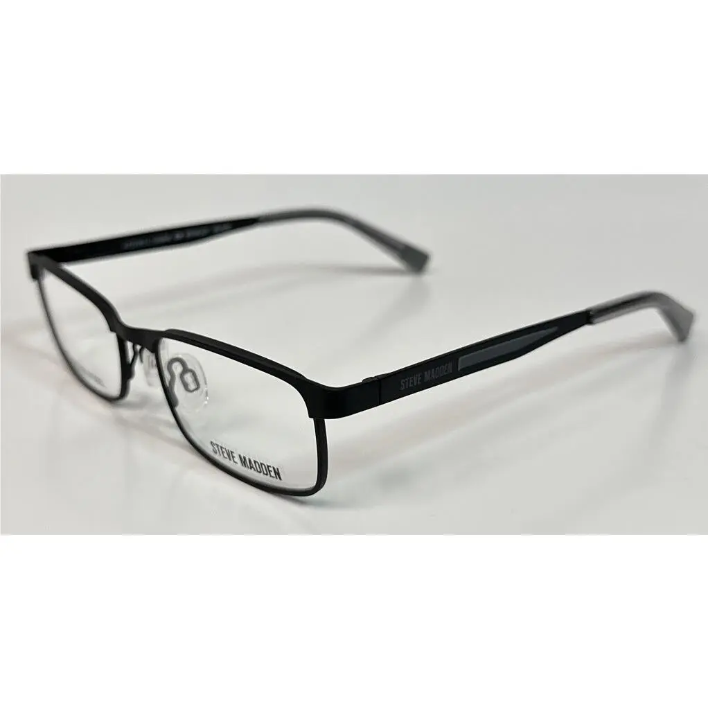 Steve Madden Kids Brimley Black Flex Hinge Stainless Eyeglasses Frame 47/16/125