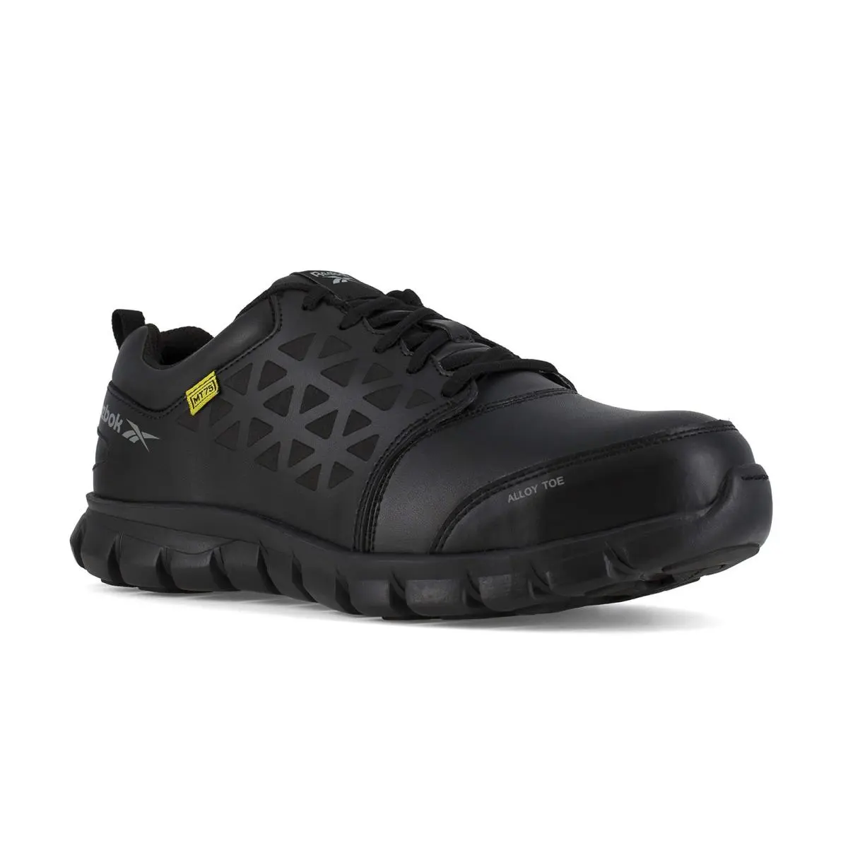 Reebok Work Men`s Sublite Cushion Alloy Toe Athletic Work Shoe Black - RB4049