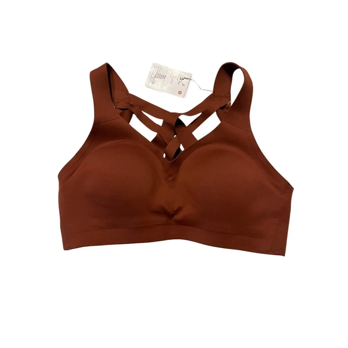 Lululemon Enlite Weave Back Bra Date Brown 32B Womens High-impact Support