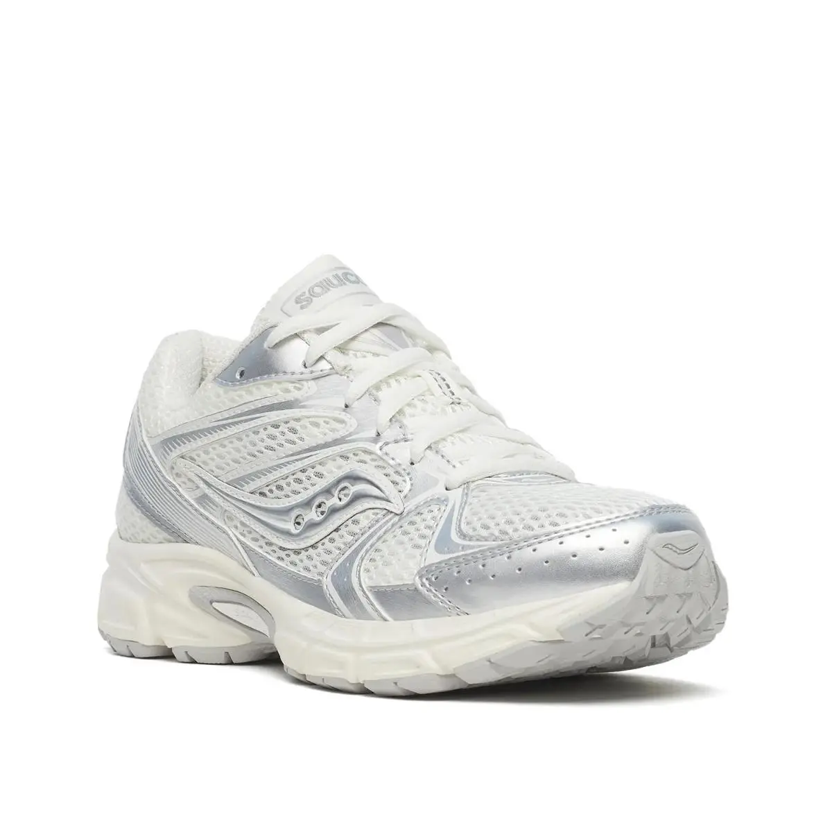 Woman`s Athleisure Saucony Ride Millennium Sneaker - Cream/Silver