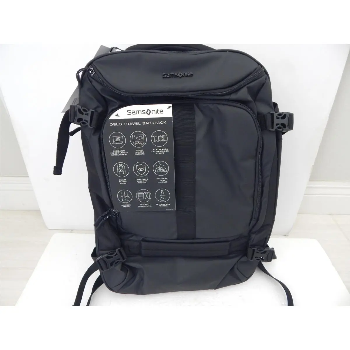 Samsonite 160435-1041 15.6 Oslo Large Travel Backpack Black
