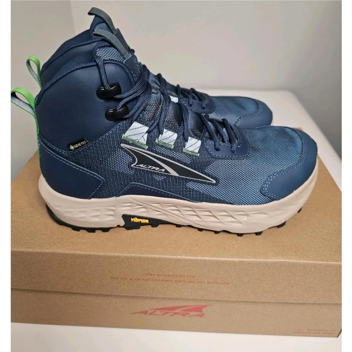 Altra Timp Hiker Gore-tex Mid Hiking Boots Women`s US 8.5 Navy Blue