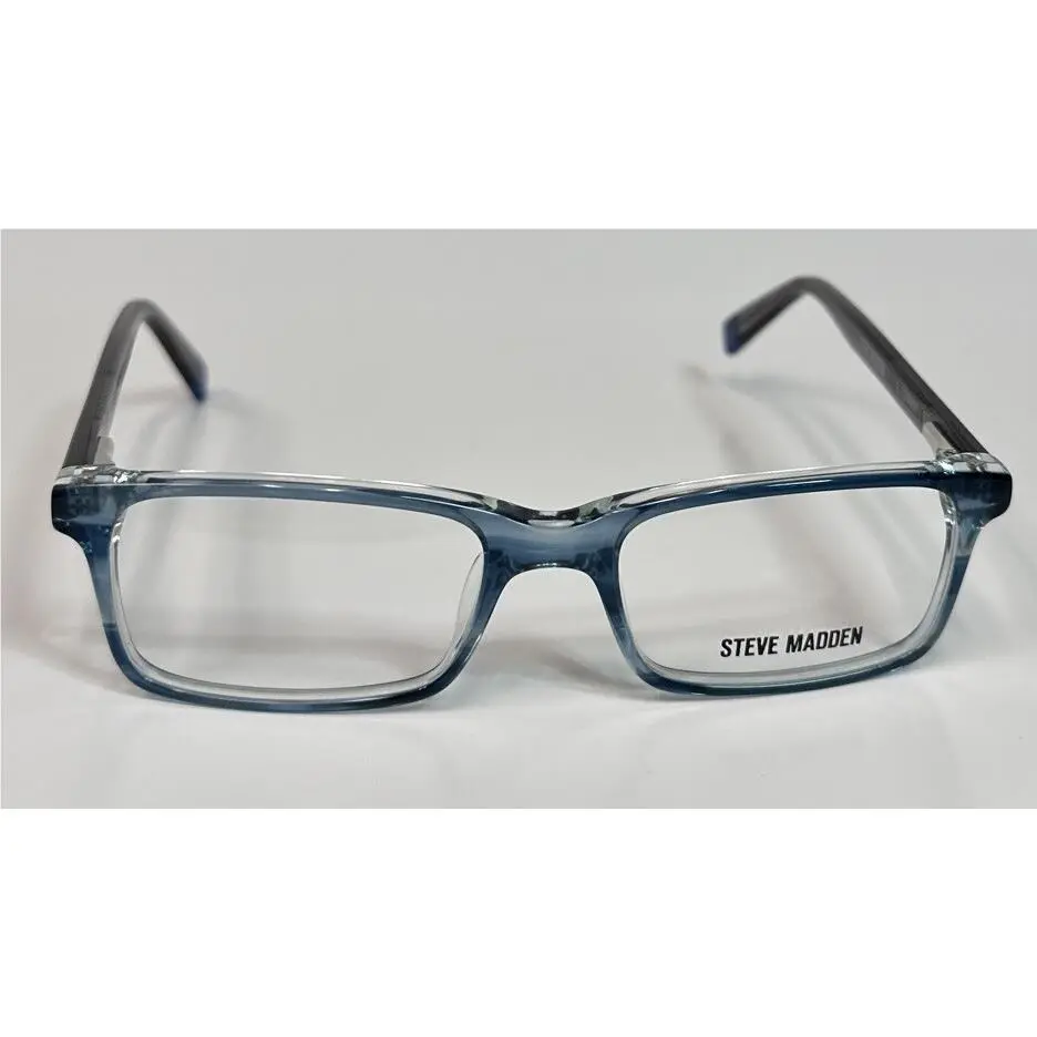 Steve Madden Kids Eyewear Harken Blue Horn Smoke Crystal 48-16-130 Flex Hinge