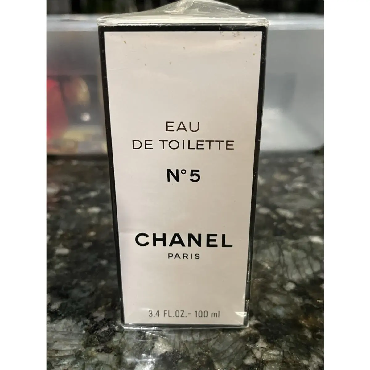 Chanel No. 5 EDT-3.4 Fl. Oz. Vintage No Barcode Made in France