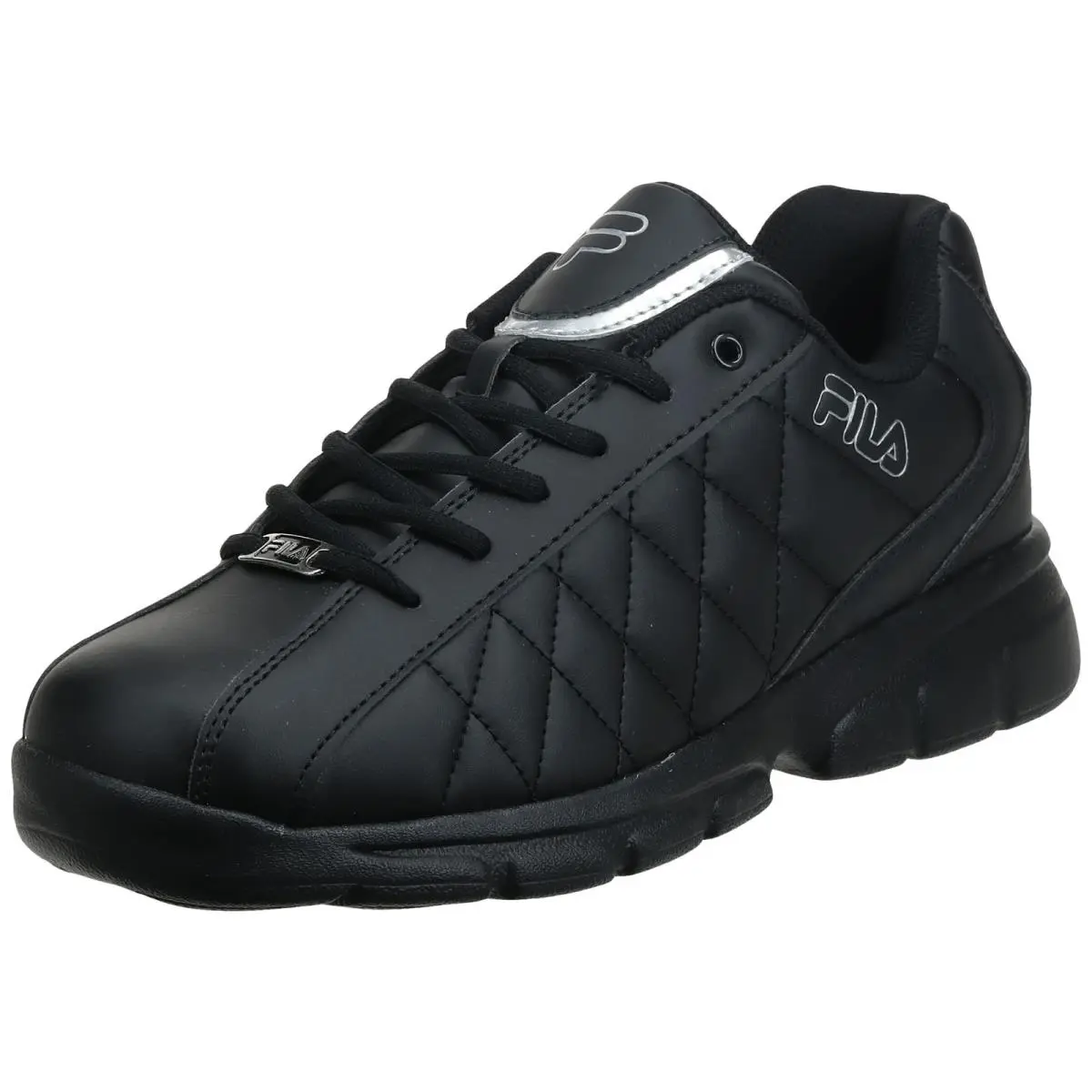 Fila Fulcrum 3 Athletic Men`s Size 11.5 Black/metallic Silver Sneakers