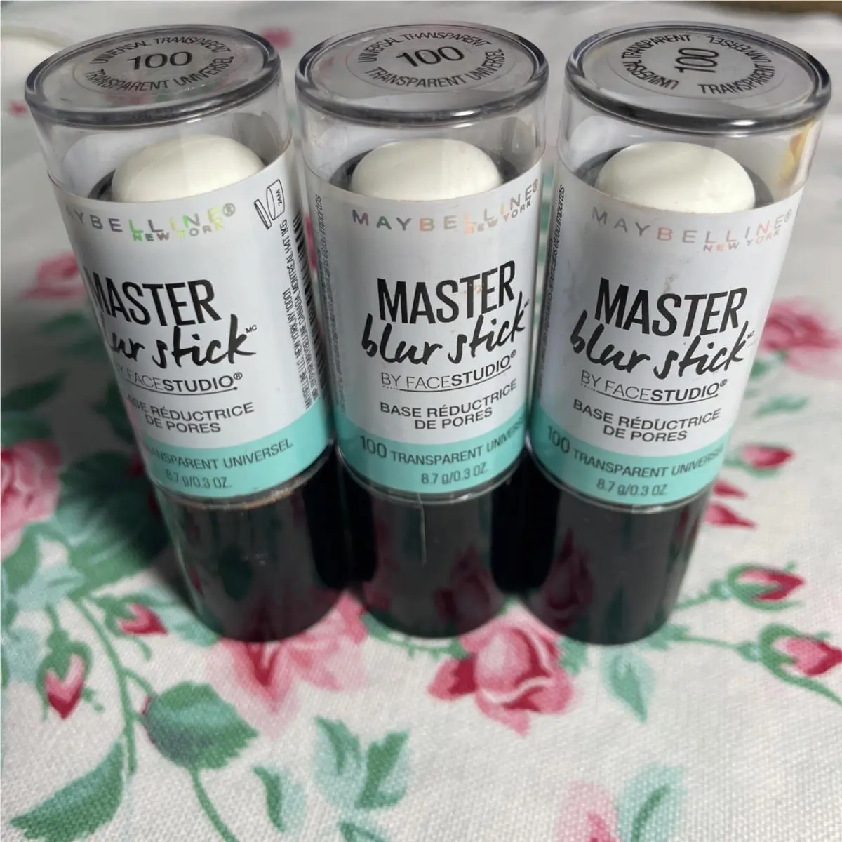 3 Maybelline 100 Transparent Master Blur Stick Pore Minimizing Primer Htf