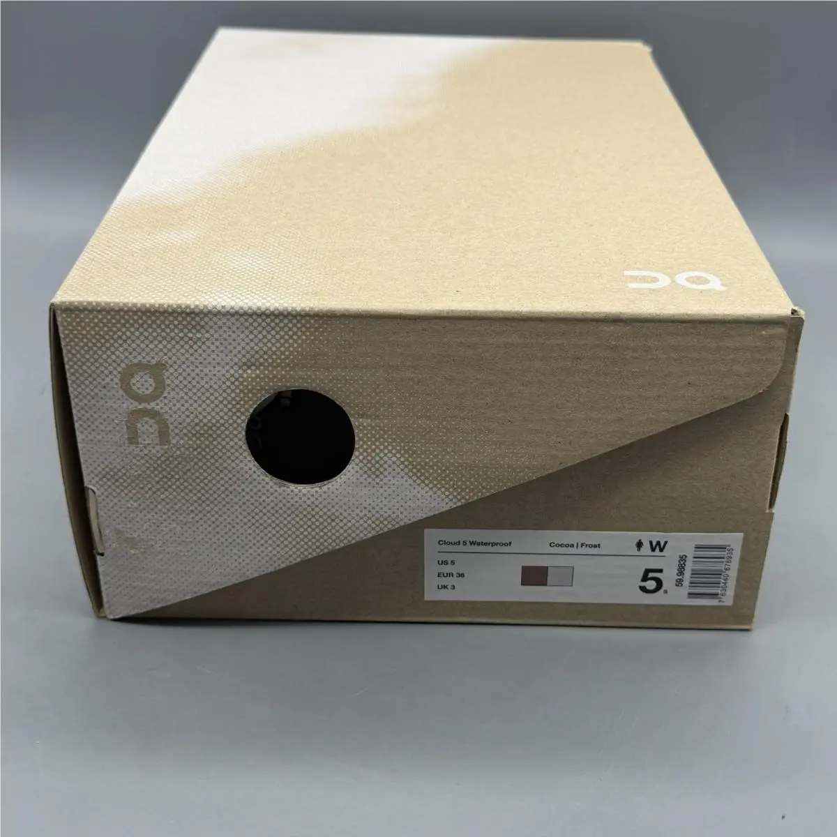 On-Running shoes - On Cloud 5 Waterproof - Cloud Waterproof - 5998835 - Cocoa/Frost (UPC: 7630440676935) 14