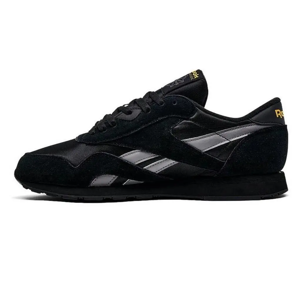 Reebok shoes - Reebok Classic Nylon - Classic Nylon - Black, Manufacturer: Black/Grey/Yellow 1