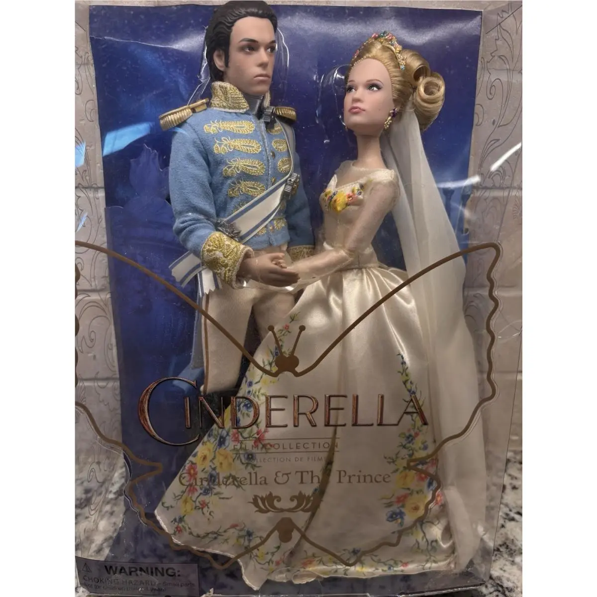 Disney Store Cinderella The Prince Live Action Movie Doll Set Film Nrfb Wear