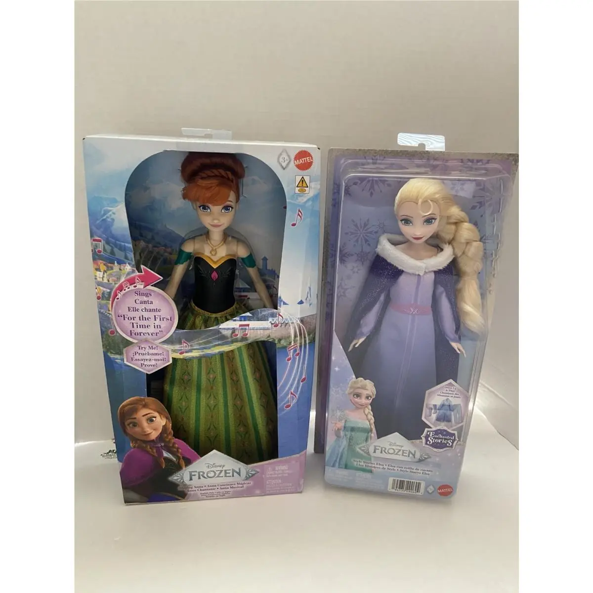 Disney Store Frozen Elsa Anna Deluxe Doll - Articulated Set 2