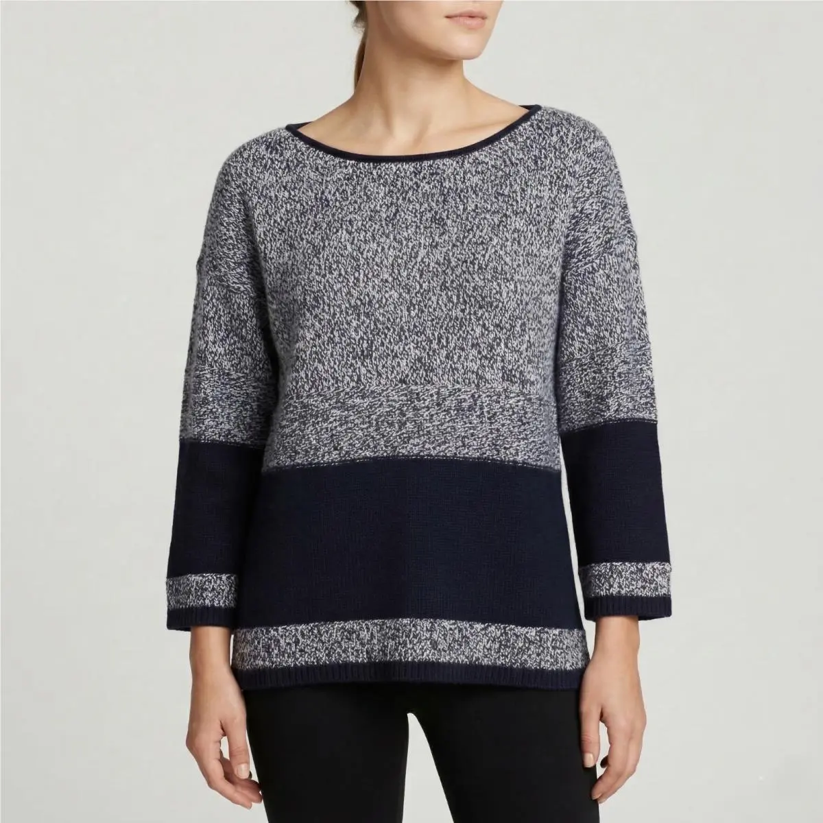 Rag Bone Women`s Claire Stripe Sweater Top in Size Large