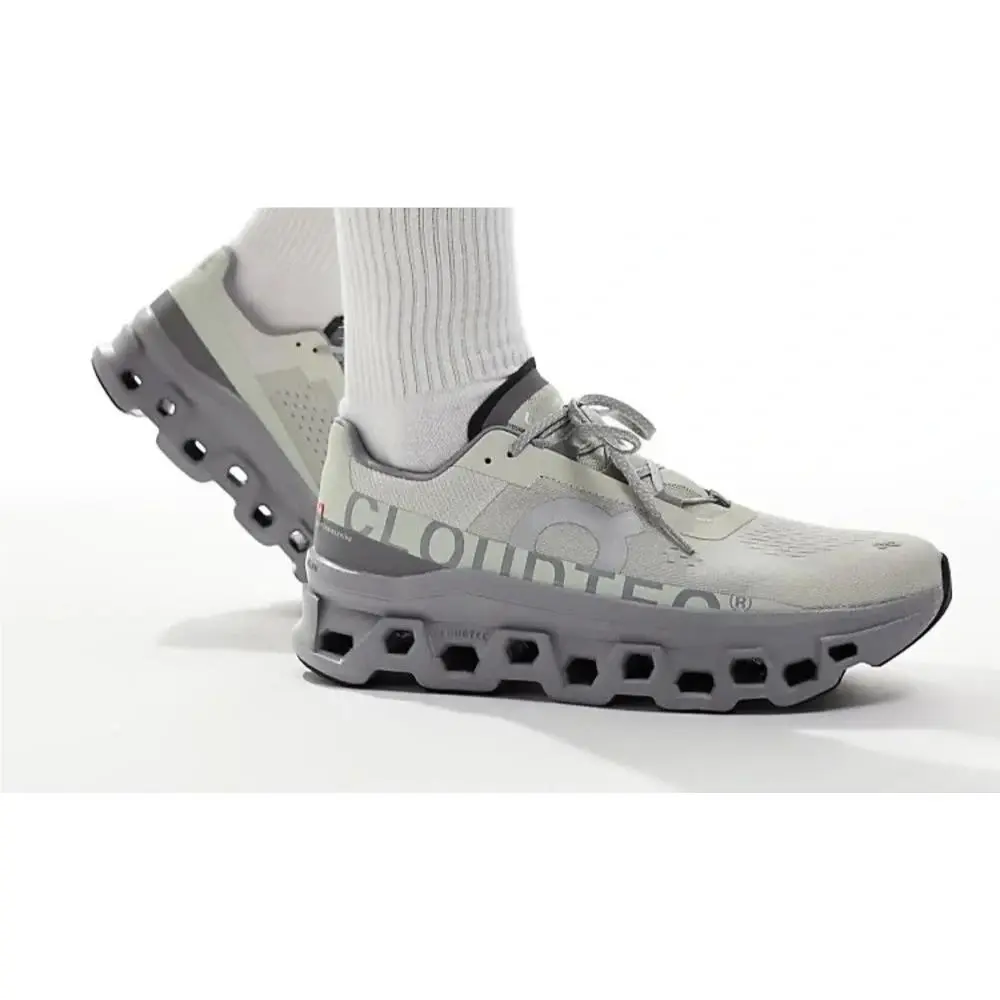 On‎ Cloud Men`s Cloudmonster Athletic Shoes Ice Alloy Gray 10.5