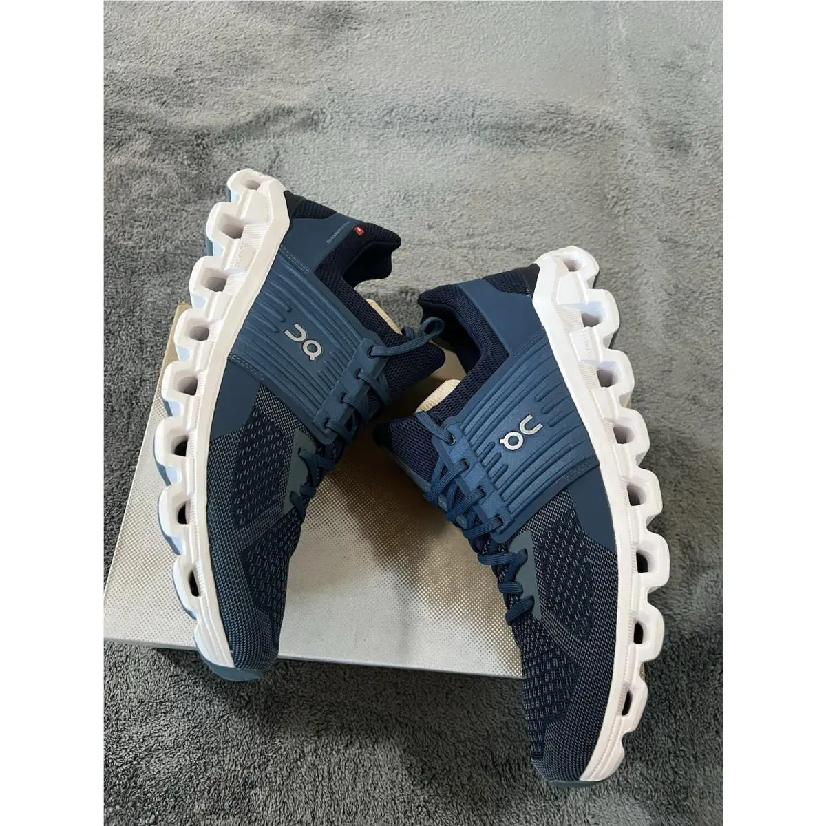 ON Running Men`s All Day Cloudswift Shoes Denim/midnight 14
