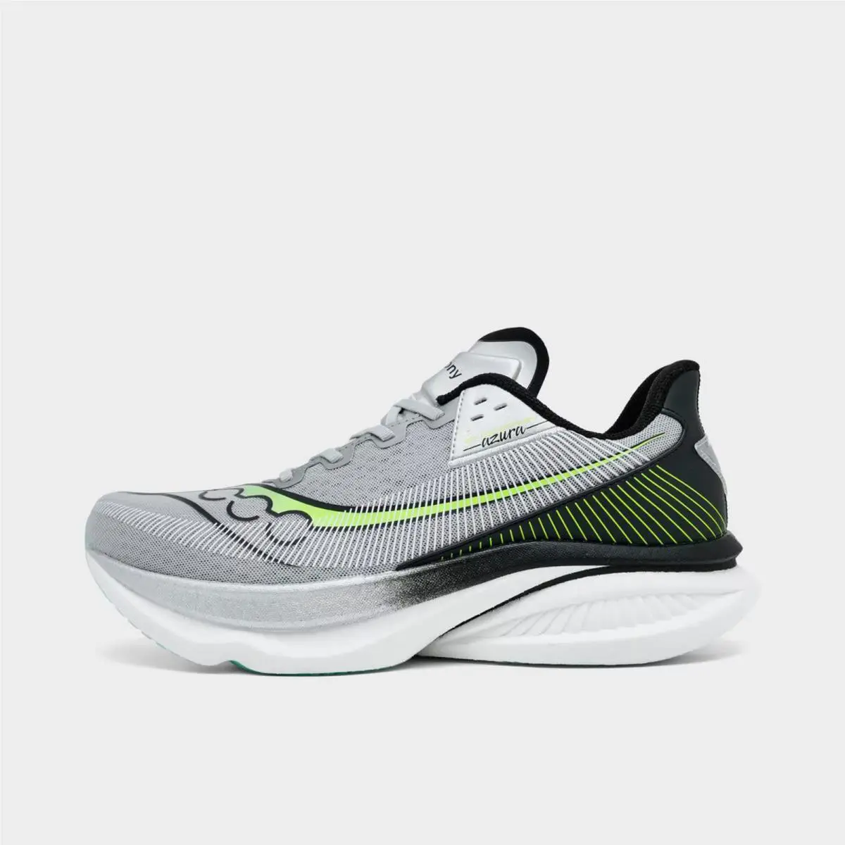 Men`s Saucony Endorphin Azura Running Shoes Silver/black S2107010 040