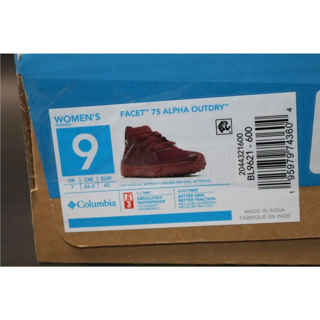 Columbia shoes - COLUMBIA Facet 75 Alpha - Facet Alpha - Red 22