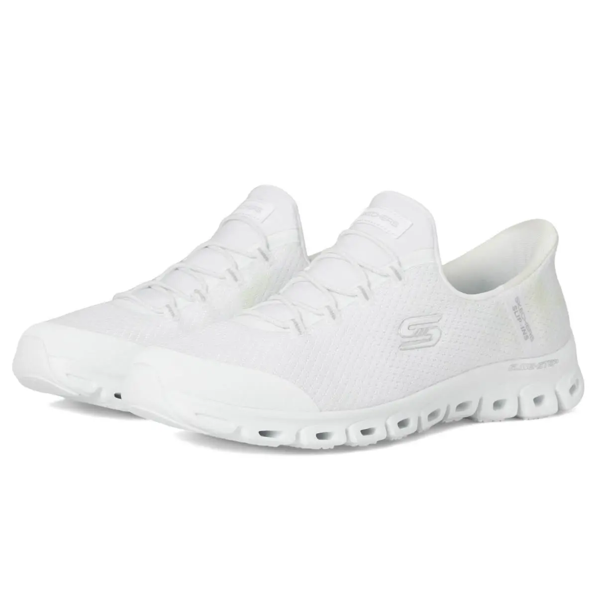 Skechers shoes - WHITE/SILVER 10