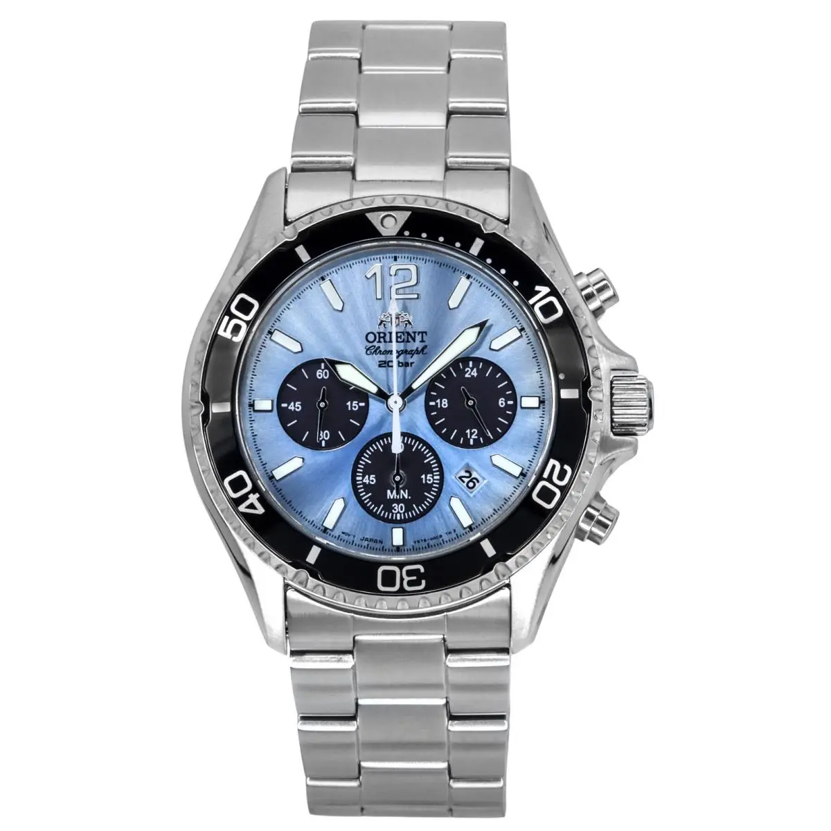 Orient Sports Sky Blue Dial Quartz Diver`s 200M RA-TX0206L Men`s Watch