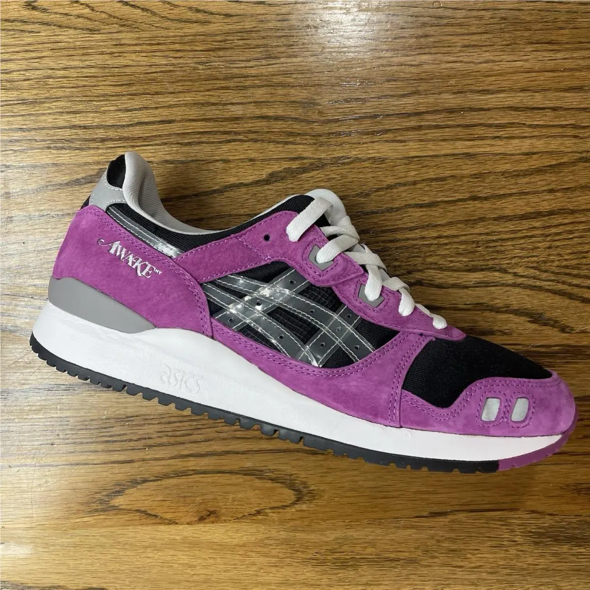 Asics Gel-lyte Iii OG X Awake NY Mens Black Purple Sneakers Shoes Size 10