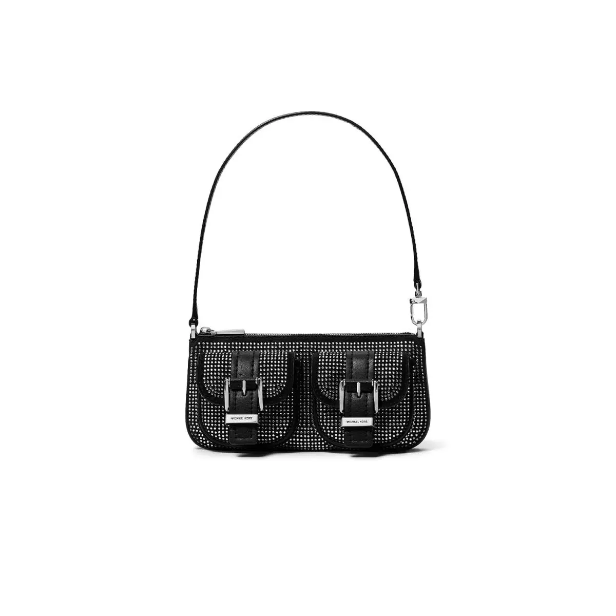 Woman`s Handbags Michael  Zoe Small Convertible Pouchette Black 3 by Michael Kors