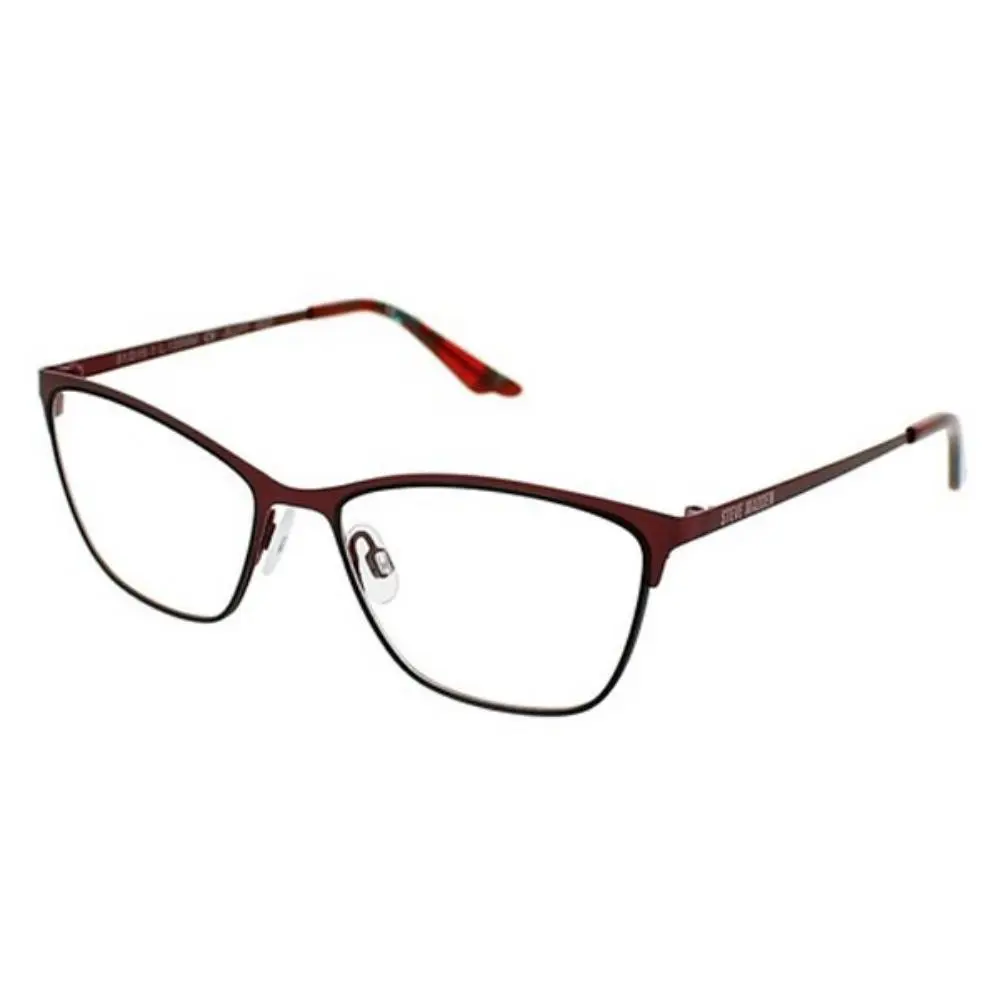 Steve Madden SM Jillyy Red Womens Stainless Steel Designer Eyeglasses 53-15-140