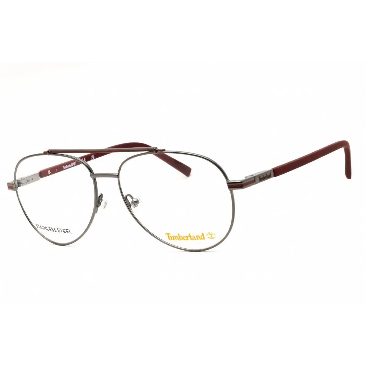 Timberland TB50050 006 Shiny Dark Nickeltin 57mm Eyeglasses