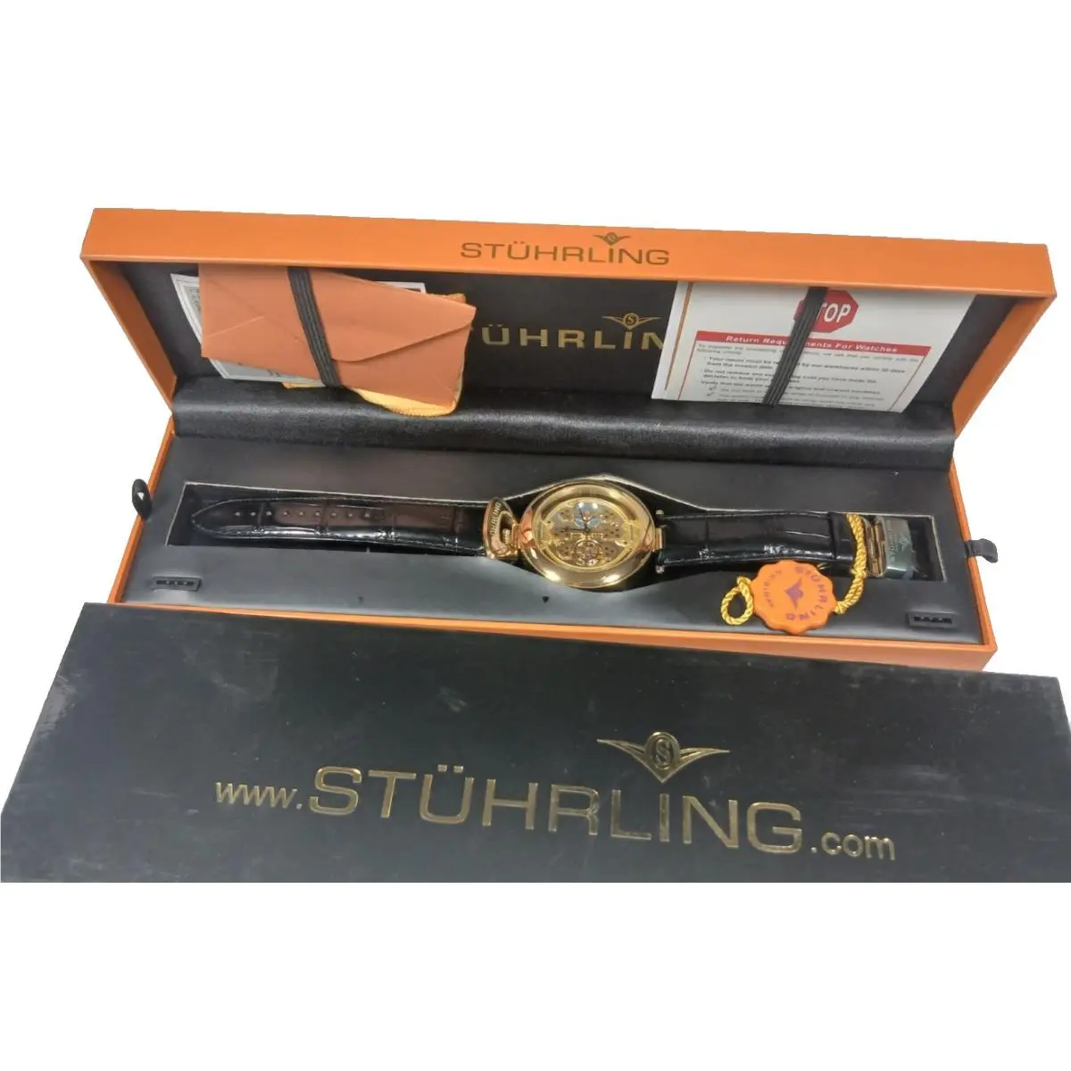 Stuhrling Mens Watch 127B.333531 Special Reserve Emperor 1889 Automatic Skeleton