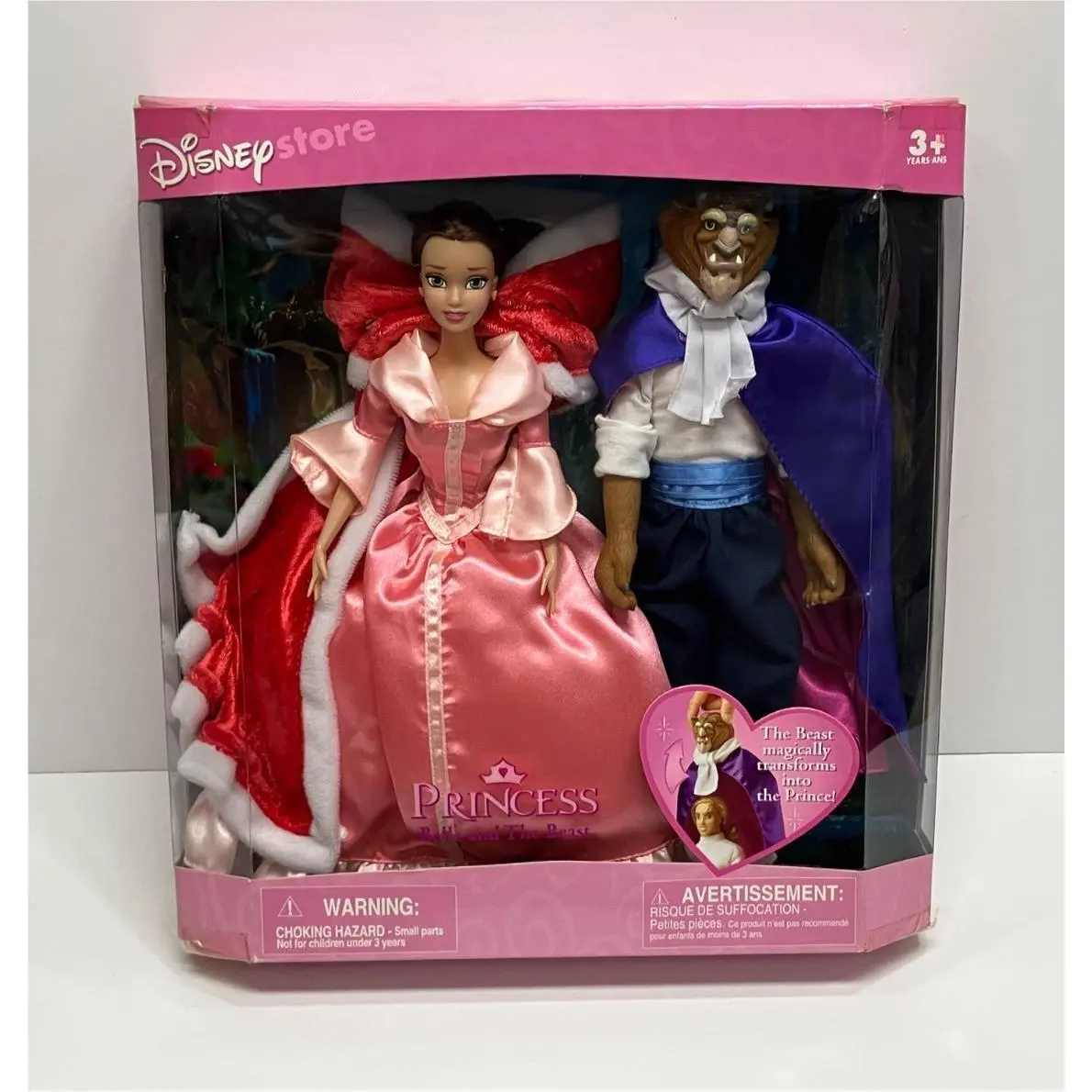 Disney Store Exclusive Princess Belle and The Beast 12 Doll Set