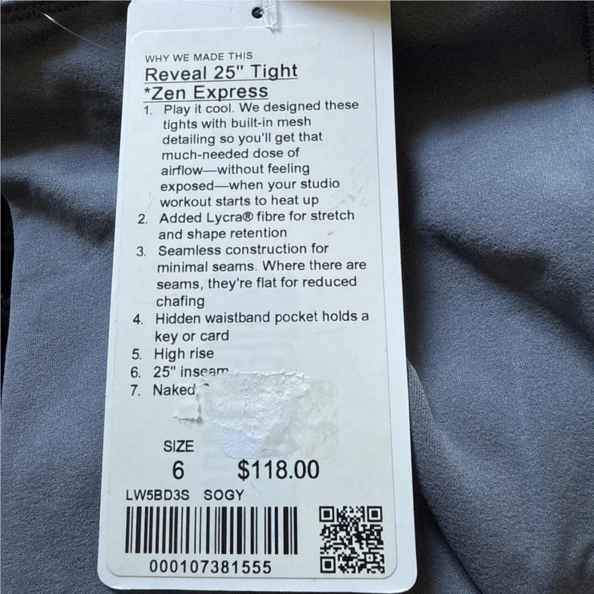 Lululemon clothing - W5BD3S - W5BD3S - Solar Grey 4