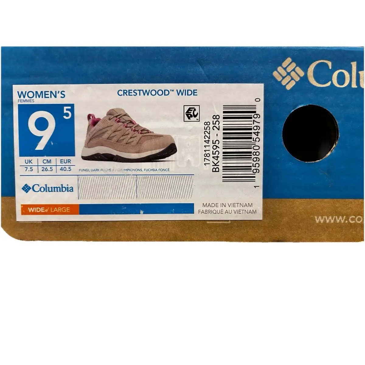 Columbia shoes - Columbia Crestwood Fungi - Crestwood Fungi - BK4595-258 - Beige (UPC: 0195980549790) 7