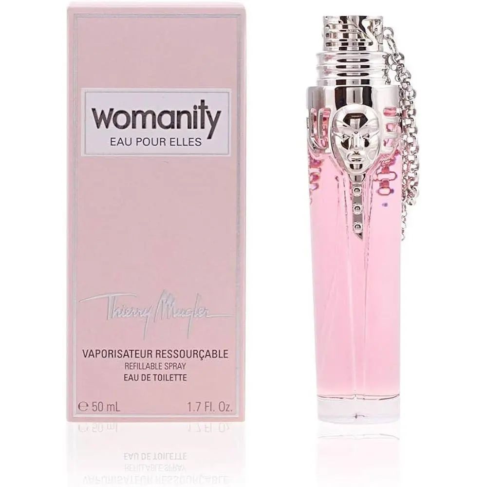 Womanity by Thierry Mugler 1.7 oz - 50ml Edt Refillable Spray / / Rare