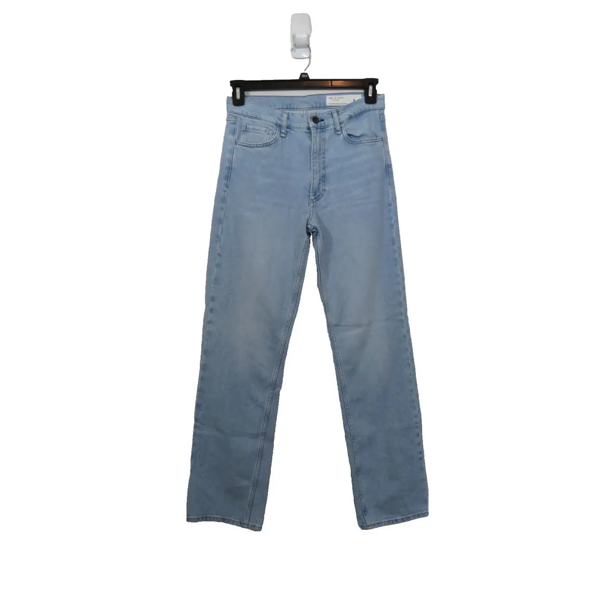 Rag Bone sz 27 The Hattie Straight Leg Jeans Light Wash Denim Full Length