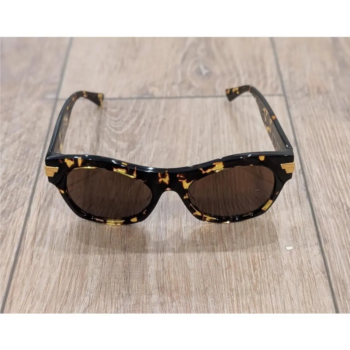 Mens  54mm Square Sunglasses Havana Brown by Bottega Veneta