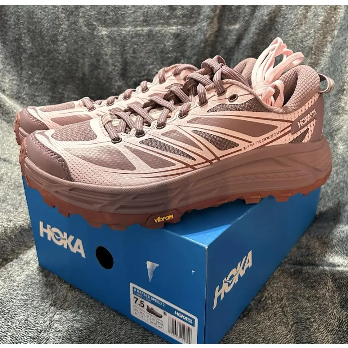 Hoka One One Hoka Mafate Speed 2 Classic Mauve Carnation Women`s 8.5 Mens 7.5