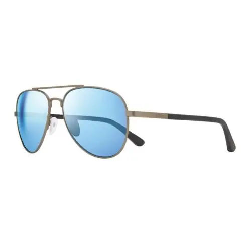 Revo Sunglasses Raconteur 2 Gunmetal Aviator Frame/ Blue Water Polarized Lens