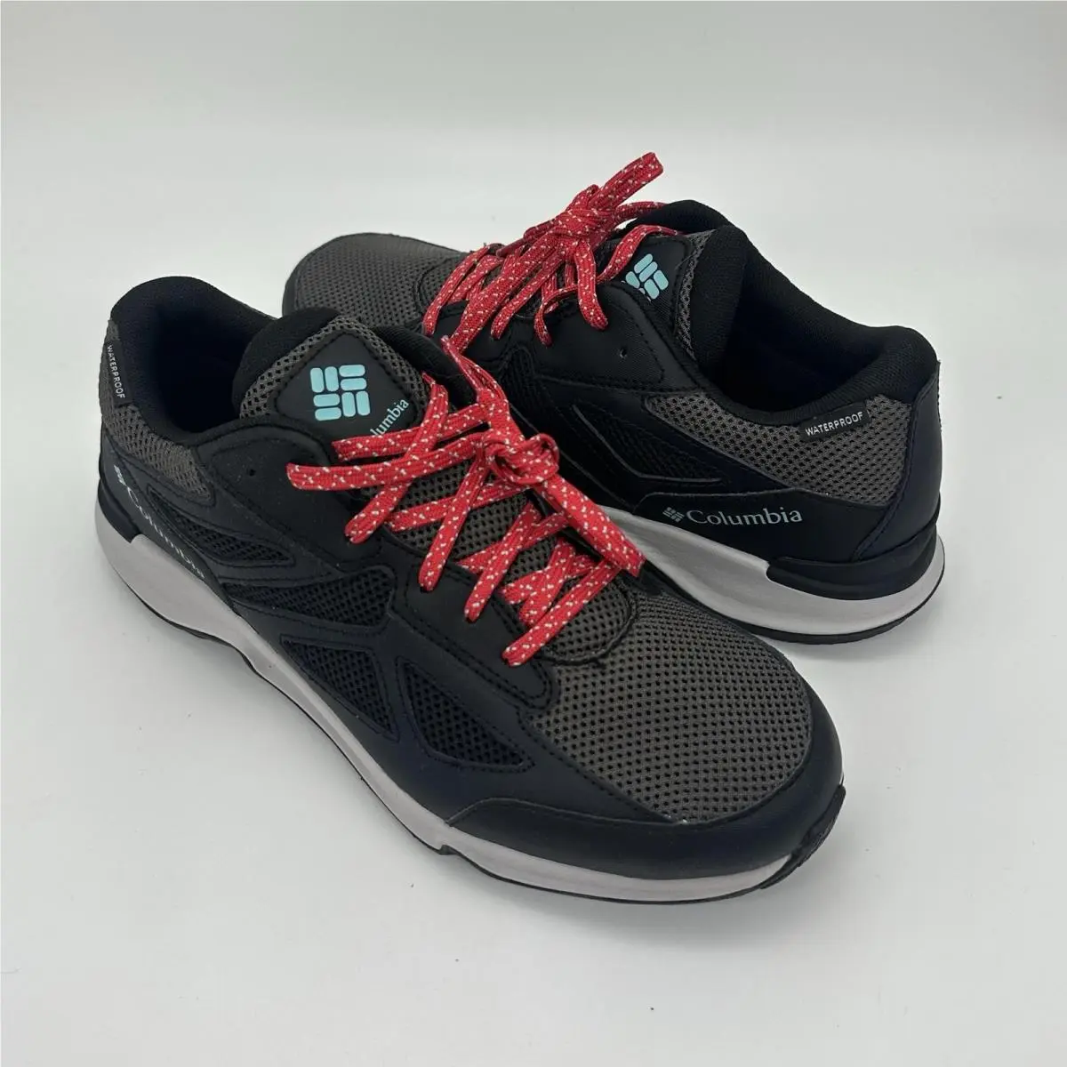 Columbia Shoes Womens 10 Gray Omni-tech Waterproof Hiking Walking Sneakers