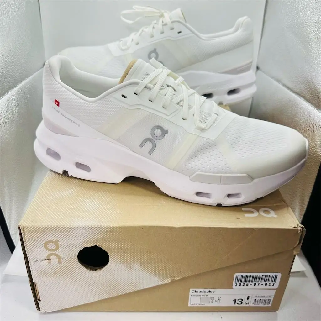 On Running Cloudpulse Men`s Training Shoes White Size 13