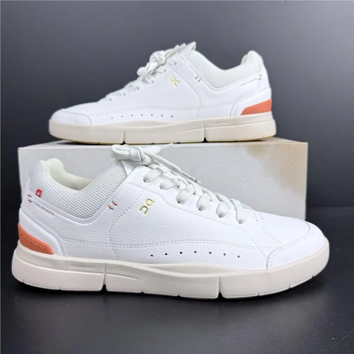On The Roger Center Court Women`s Size 10.5 Tennis Shoes White Sienna Sneakers