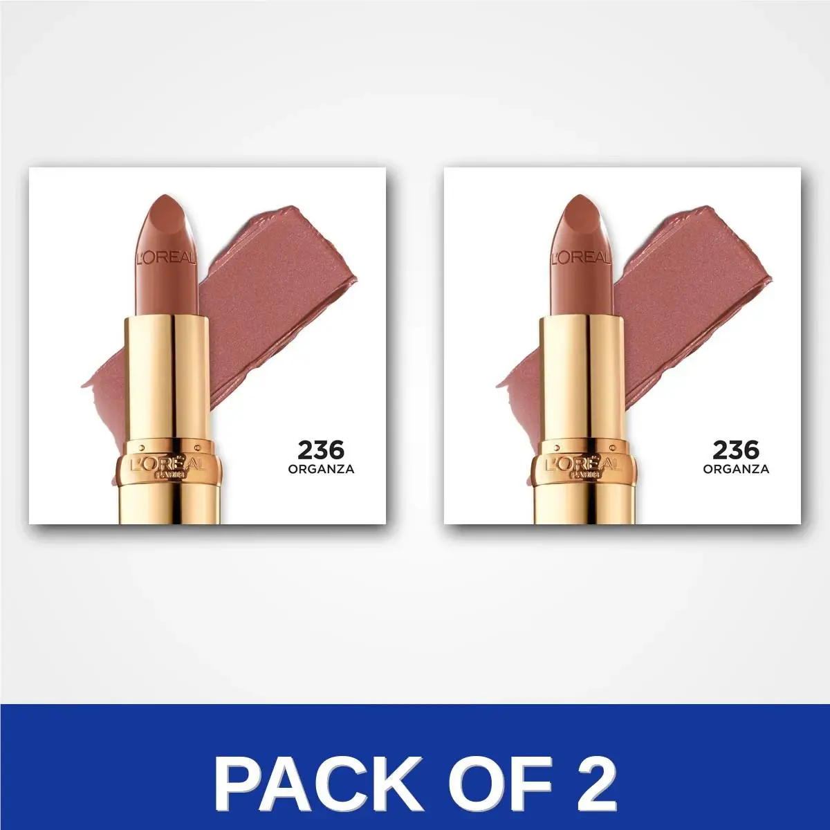 Pack of 2 - L`oreal Paris Colour Riche Satin Lipstick 236 Organ