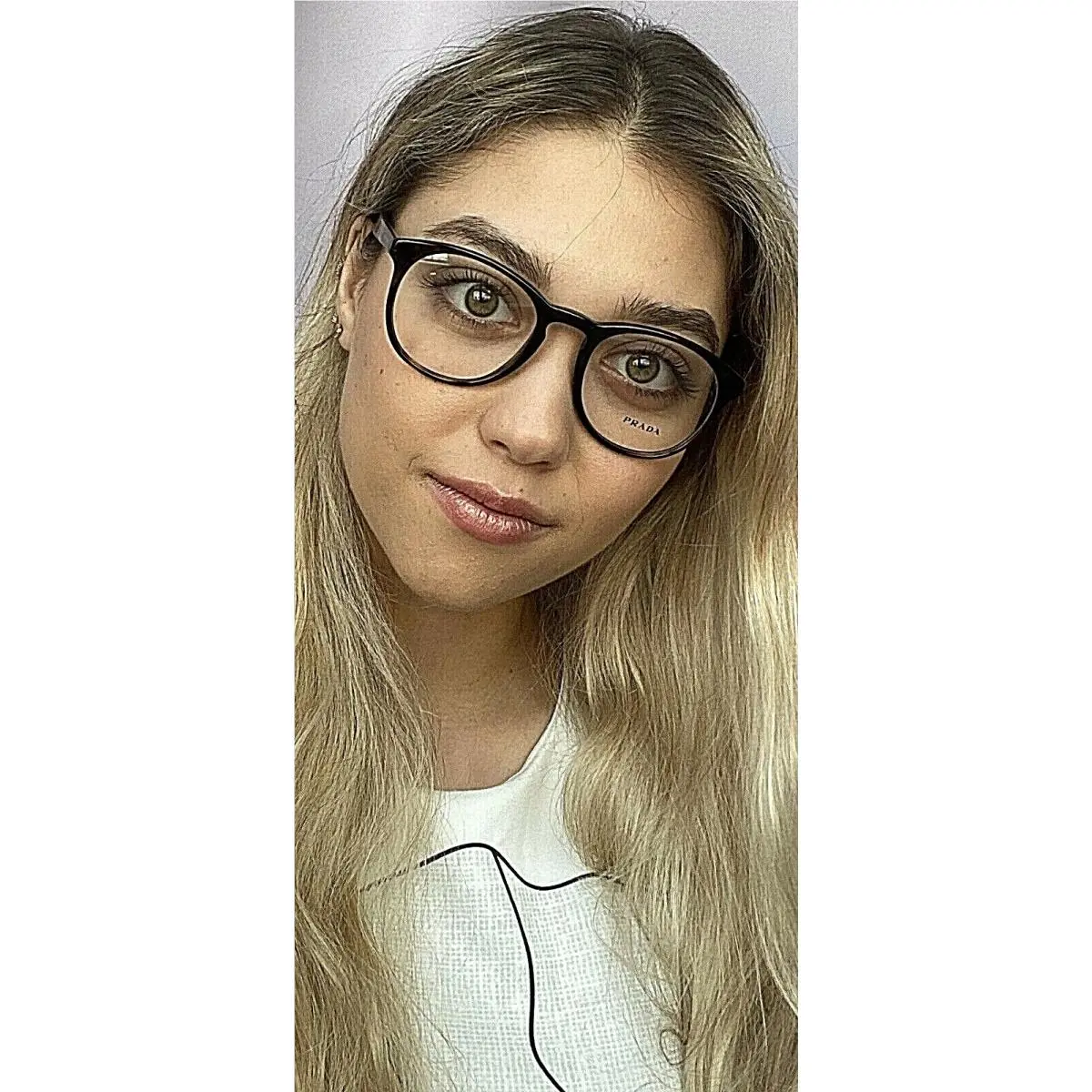 Prada Vpr 1S9 2AU-1O1 50mm Round Tortoise Men`s Women`s Eyeglasses Frame Italy